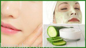 Sit down and make your own skincare cucumber face pack.